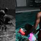 On social media, Super Eagles star Victor Osimhen shows off his daughter swimming.