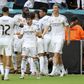 Trent Alexander-Arnold, Fran Garcia and Dean Huijsen of Real Madrid CF celebrate 1st goal during the FIFA Club World Cup 2025 round of 16 match between Real Madrid CF and Juventus at Hard Rock Stadium on July 1, 2025. Credit: xRichardxSellers Sportsphoto