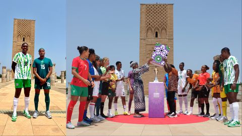 Super Falcons: Oshoala and Ajibade unveil new WAFCON Trophy