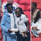 Bukayo Saka embraces mum Kemi and celebrates with fiancée Tolami after England reach World Cup Quarter-finals