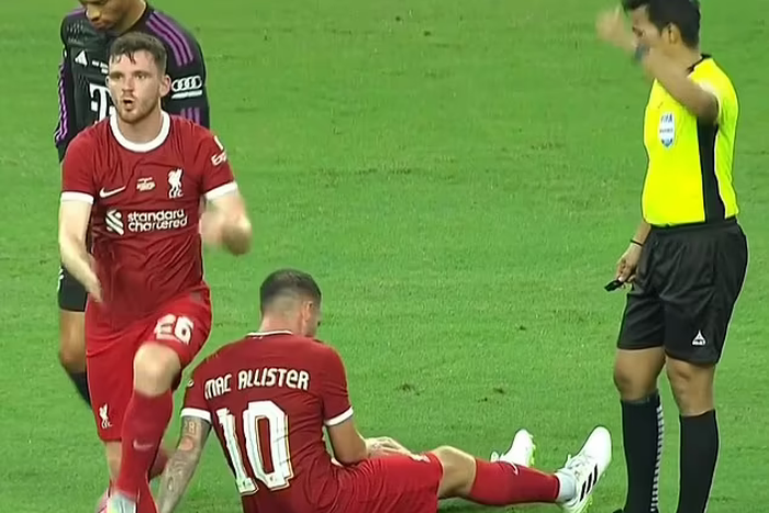 Mac Allister in pains after an injury during preseason