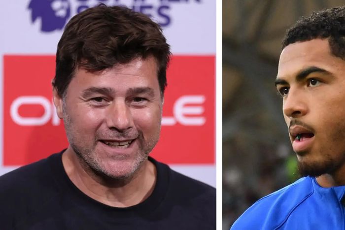 Chelsea boss Mauicio Pochettino with defender Levi Colwill | Image from Tribuna