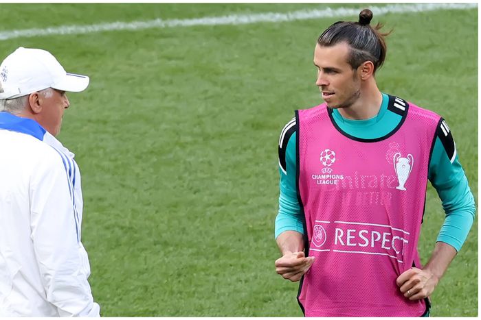 Carlo Ancelotti and Gareth Bale during their time together at Real Madrid. (Photo Credit: Imago)