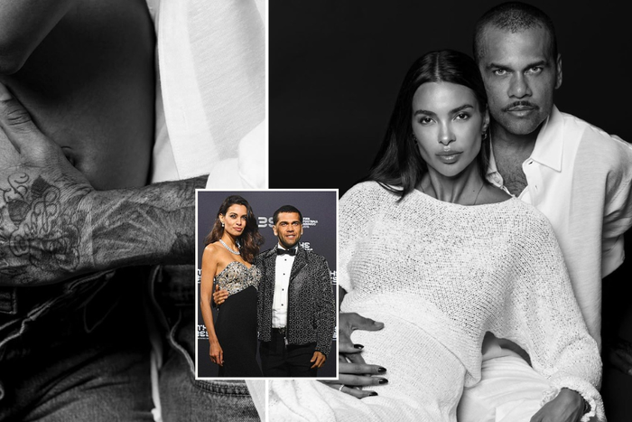 Dani Alves’ pregnant wife Joana Sanz claps back at troll after flaunting baby bump with footballer whose rape conviction was overturned