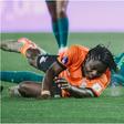 Super Falcons captain in action against Zambia. Image: Justina (X)
