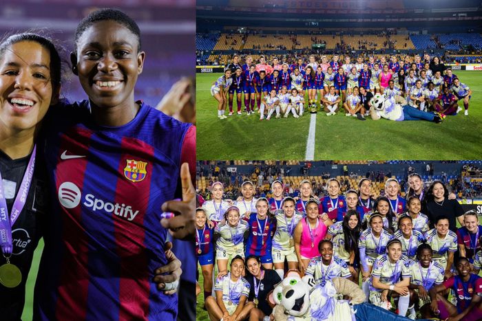 Oshoala was in action for Barcelona Femeni as they recorded a 1-0 victory against Tigres UANL early on Saturday, September 2, 2023. Image Credit - Barcelona Femeni//Tigres UANL