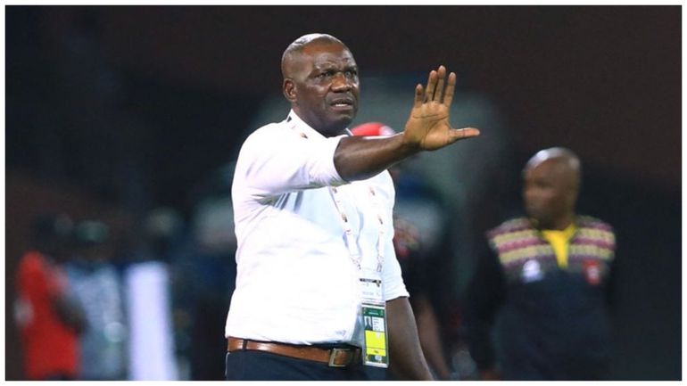 Austin Eguaveon  is the interim Super Eagles boss.