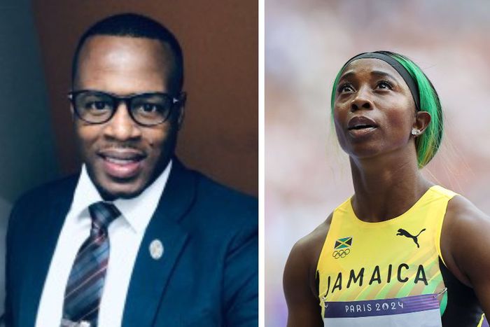 Andre Wellington and Shelly-Ann Fraser-Pryce