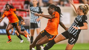 Michelle Alozie: Super Falcons star scores 2 goals for Houston Dash