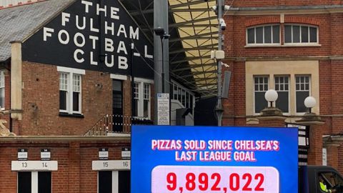 Fast food chain mocks Chelsea by revealing the millions of pizzas sold since the Blues’ last Premier League goal