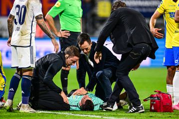 Another Ajax match abandoned after goalkeeper knocked unconscious in accident
