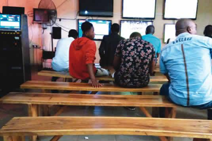 A betting shop in Nigeria || Image credit: Punch