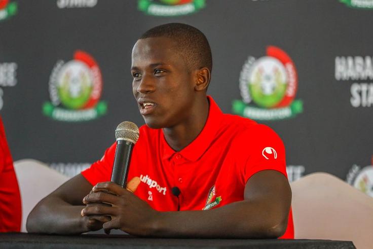 Kariobangi Sharks coach William Muluya offers advice to Harambee Stars prodigy Stanley Wilson