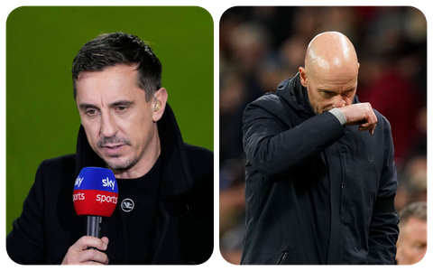 'We know how it ends'- Gary Neville believes Erik Ten Hag will get sacked at Man United