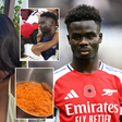 Tolami Benson cooks Jollof rice and plantain for Bukayo Saka following Arsenal defeat
