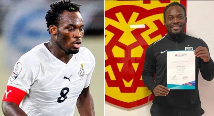 ‘The journey begins’ – Michael Essien completes UEFA course, set to restore Ghana’s lost glory