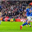 Joe Aribo (7) of Southampton shoots towards the goal during the Premier League match between Southampton and Everton. (Photo Credit: IMAGO / Pro Sports Images)