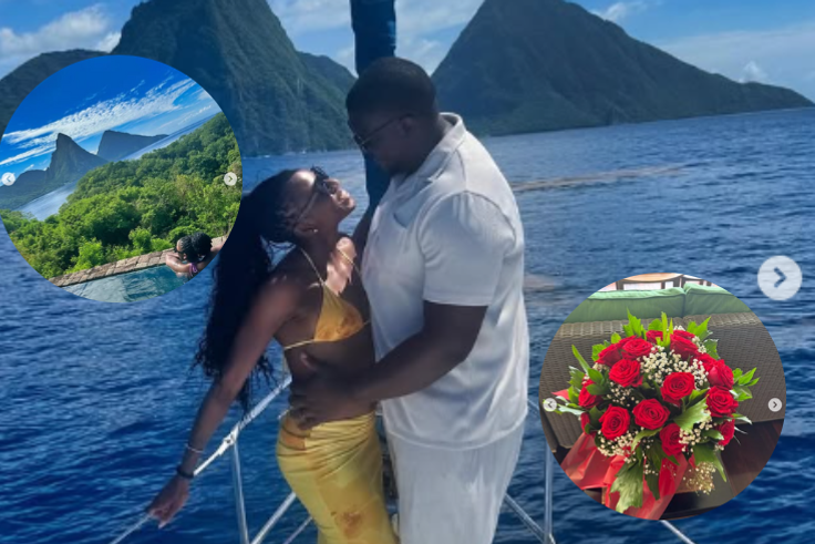 Forever to go - Melissa Jefferson-Wooden and husband celebrate their first wedding anniversary in Julien Alfred's beautiful country of Saint Lucia