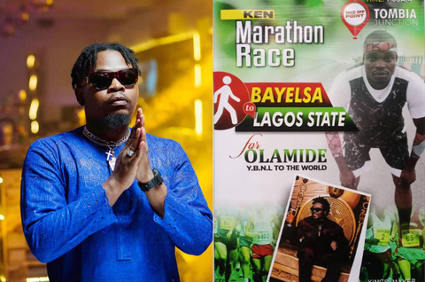 Nigerian man allegedly does Bayelsa-Lagos Marathon to meet Olamide Badoo, gets disappointed