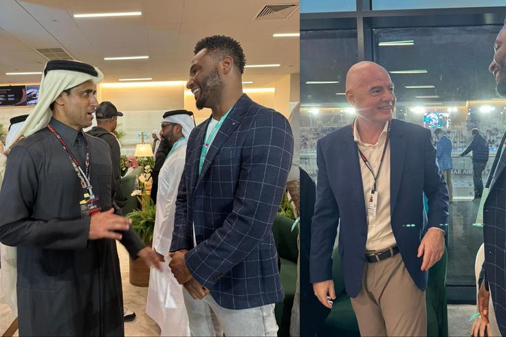 Super Eagles of Nigeria legend Mikel Obi teams up with Infantino, PSG President at the F1 Qatar Grand Prix