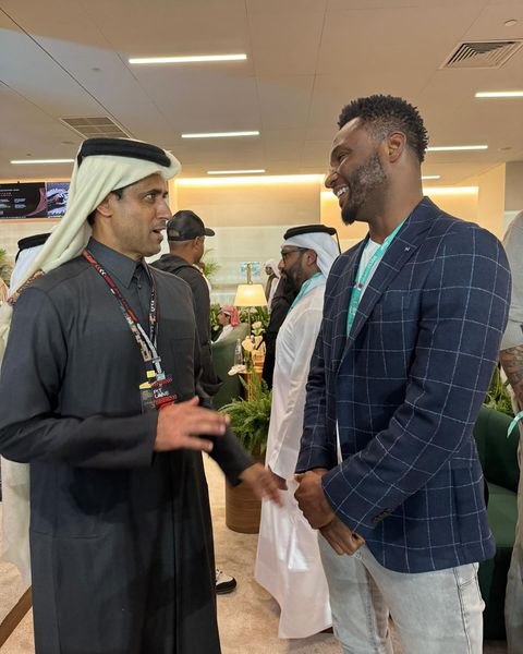 Super Eagles of Nigeria legend Mikel Obi teams up with Infantino, PSG President at the F1 Qatar Grand Prix