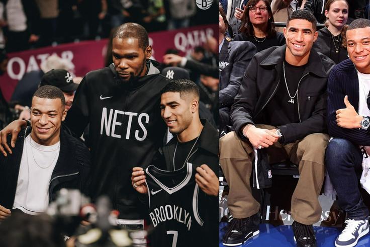 Mbappe and Hakimi team up with Durant as Brooklyn Nets beat San Antonio Spurs