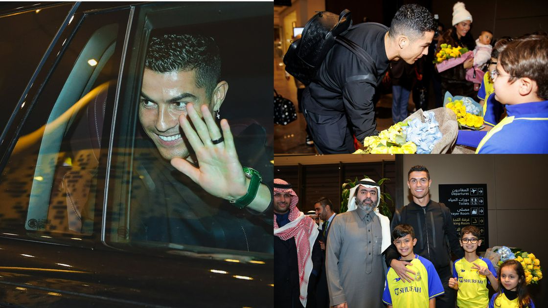 In pictures: Ronaldo, family given heroes' welcome at Al Nassr