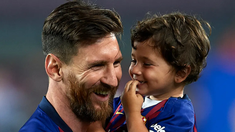 [Watch] Incredible reactions as Lionel Messi's son scores spectacular hattrick