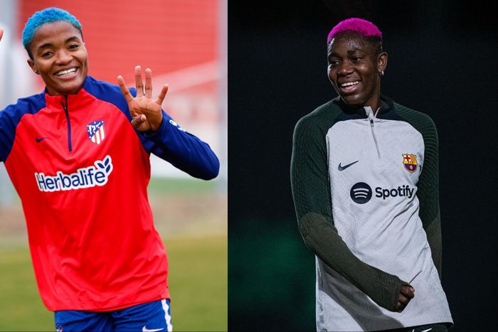 Super Falcons stars Oshoala and Ajibade resume training in Spain for Barcelona and Atletico Madrid.
