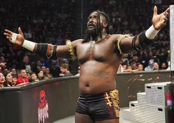 'I saw my family' - WWE NXT star Oba Femi visits Nigeria