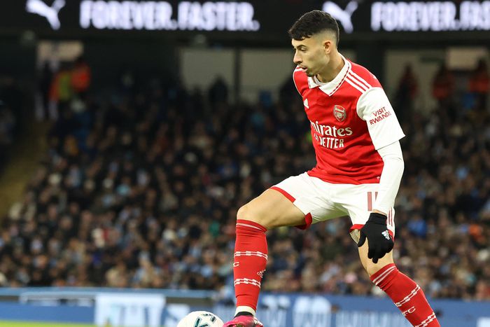 Gabriel Martinelli in action for Arsenal