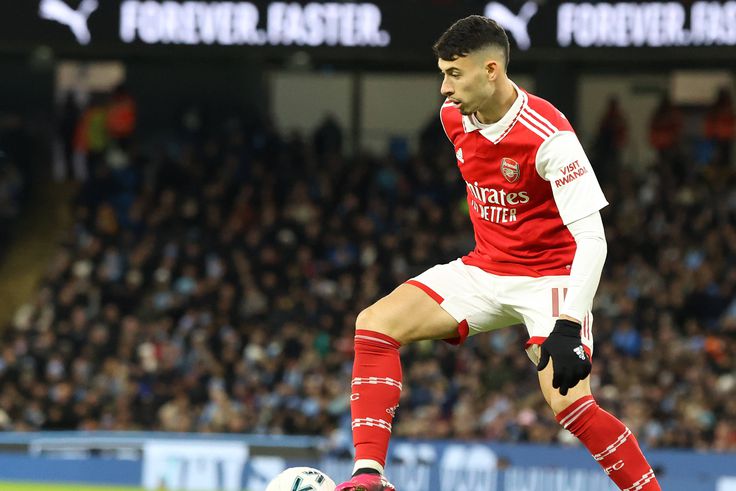 Gabriel Martinelli in action for Arsenal