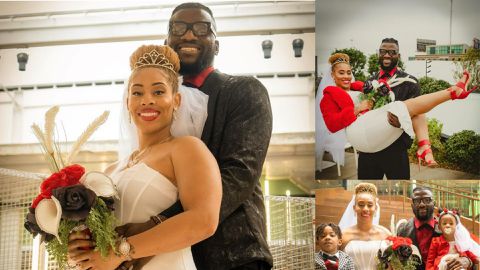 Efe Ajagba gets married to Tiya Renee