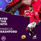 Marcus Rashford wins January player of the month