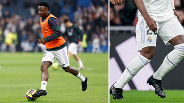 Vinicius Jnr rocks black-out boots following split from Nike