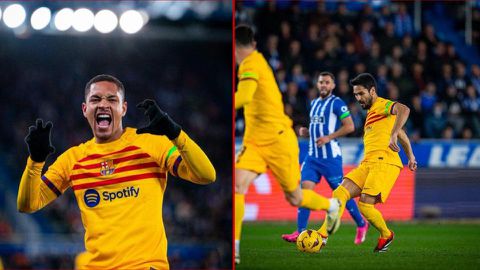 Alaves vs Barcelona: Xavi's men keep faint LaLiga title hopes alive despite red card