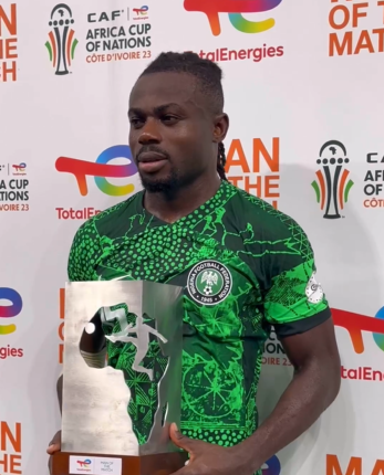 Moses Simon was given man of the match for his telling contribution despite a slow start from the right.