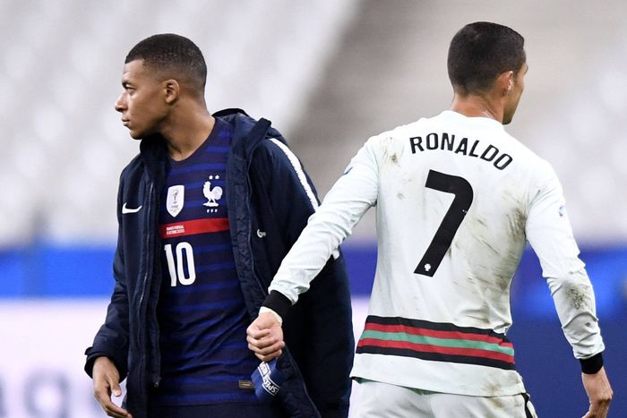 Cristiano Ronaldo and Kylian Mbappe | Imago