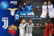 Preview: Napoli v Lazio and Roma v Juventus are the games to watch in game week 25