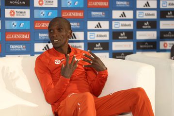 Eliud Kipchoge reacts after disappointing 10th place finish at Tokyo Marathon