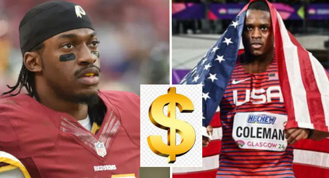 'Bet Easy' - Former NFL star Robert Griffin III stakes $100,000 on Christian Coleman to clock sub-4secs