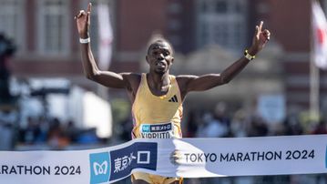 Benson Kipruto expresses surprise after breaking Eliud Kipchoge’s Tokyo Marathon course record