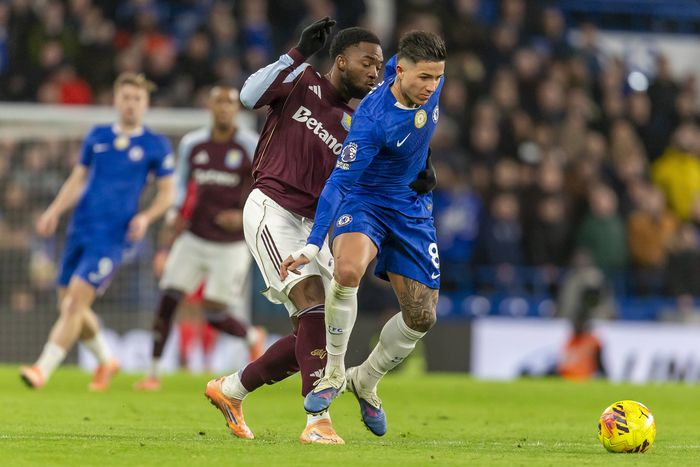 Aston Villa taking on Chelsea | Image credits: Imago