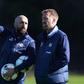 The Cobham Training Centre Chelsea manager Graham Potter (right) and assistant coach Bruno Saltor Grau during a training session.