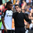Alex Iwobi and manager Marco Silva during a Premier League match || Image credit: Imago