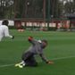 Super Eagles of Nigeria star Samuel Chukwueze destroys AC Milan goalkeeper in training.