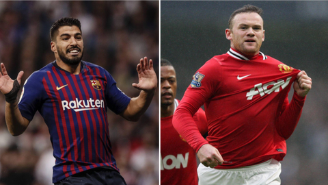 Barcelona legend picks better striker between Wayne Rooney and Luis Suarez