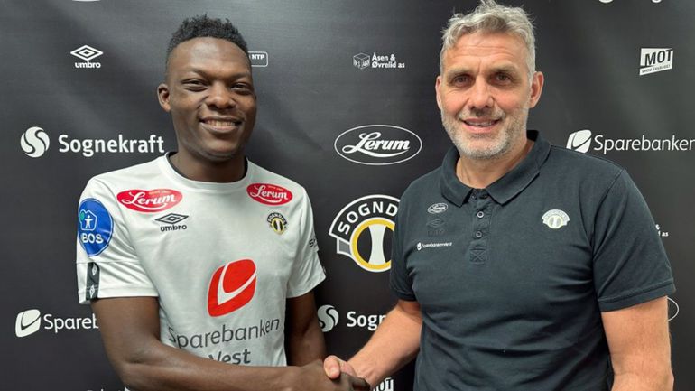 Ronney Onyango unvelied at Norwegian club Sogndal.