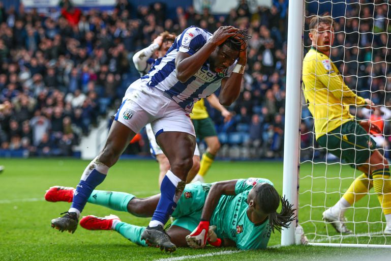 Daryl Dike reacts after Okonkwo denied him the winner late on.
