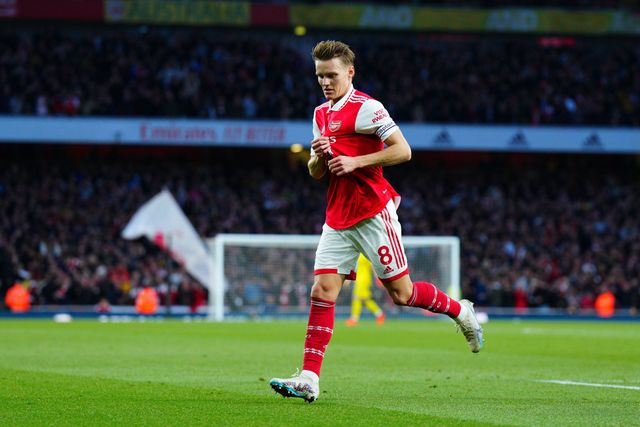 Arsenal skipper Martin Odegaard.